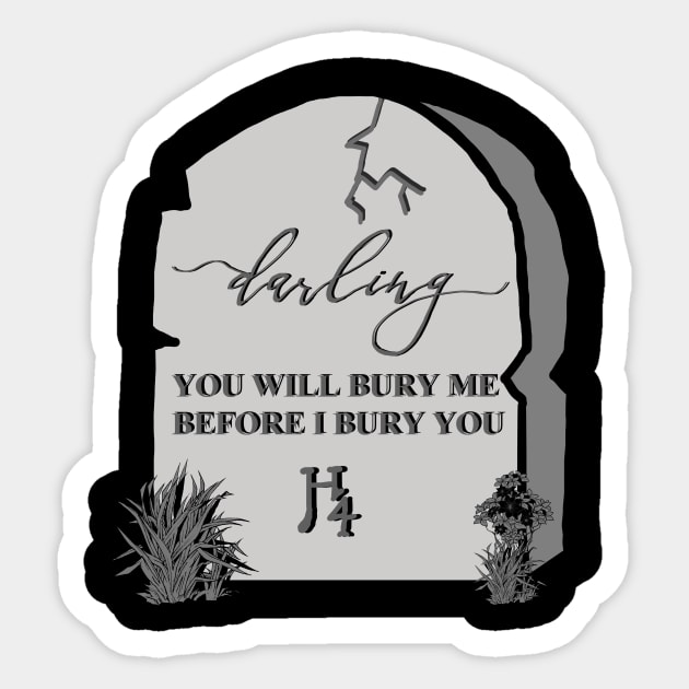 Halsey Ya'aburnee Lyrics IICHLIWP Sticker by Caitlin3696